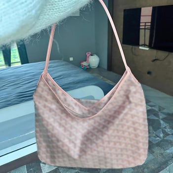 Goya tote torba s dogtooth uzorkom, PU materijal, zatvarač, podstava od poliester-pamuk, karirani uzorak