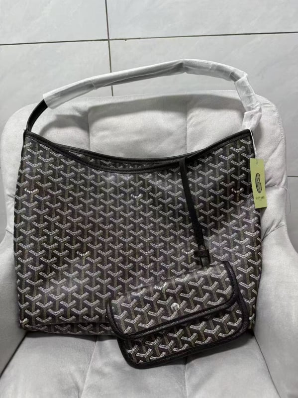 Goya tote torba s dogtooth uzorkom, PU materijal, zatvarač, podstava od poliester-pamuk, karirani uzorak
