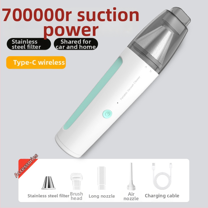 Juhtmevaba käsi-tolmuimeja auto jaoks, 50W, imemine 2100–3000 Pa, müratase 36–45 dB, sisseehitatud aku 1000–1600 mAh, kuiv tüüp, tolmukonteiner