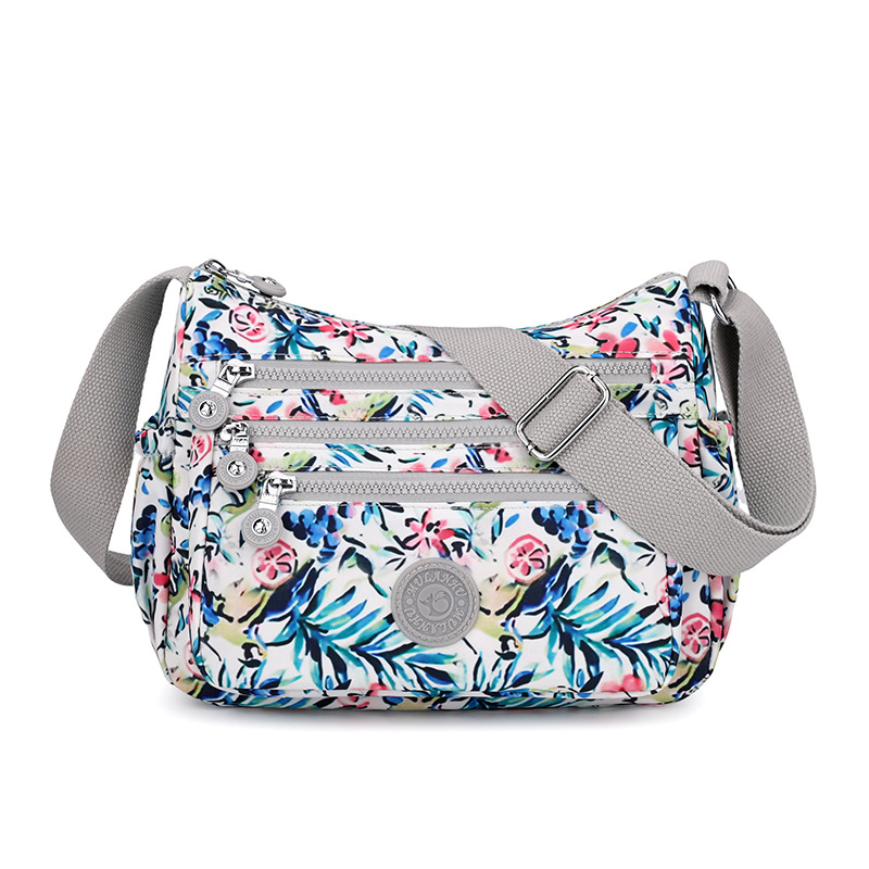 Ženska crossbody torba - ulični stil, najlon, patentni zatvarač, džep za mobitel, vodoravni kvadratni oblik, podstava od poliestera, jedan remen, brend Mulanhu