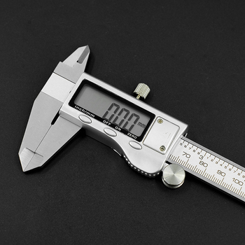 Електронен дигитален калипер, ABS въглеродна стомана, обхват 0–150 мм, резолюция 0.01 мм, точност 0.01 мм