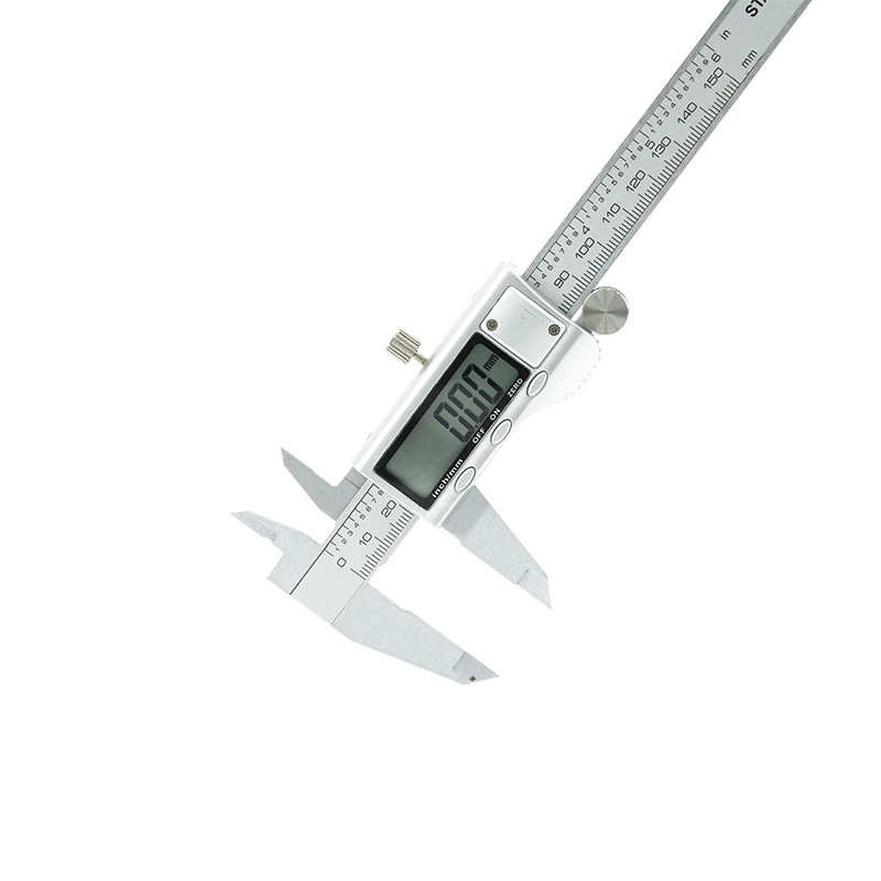 Електронен дигитален калипер, ABS въглеродна стомана, обхват 0–150 мм, резолюция 0.01 мм, точност 0.01 мм