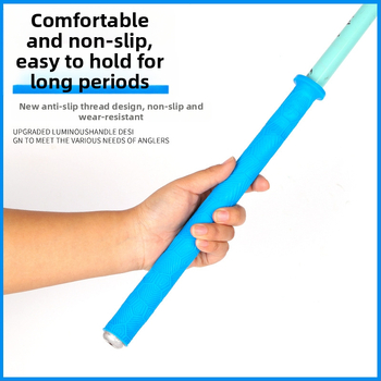 Acoperire din silicon pentru mânerul undiței — groasă, moale, rezistentă la uzură, antiderapantă, cu opritor pentru prinderea pe undiță