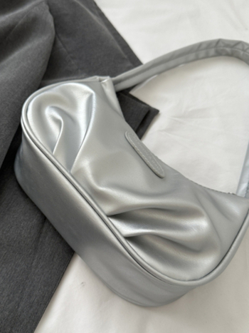 Alkarban hordható táska, PU bőr, utcai stílus, vízszintes négyzetes forma, nylon bélés, egy vállpánttal