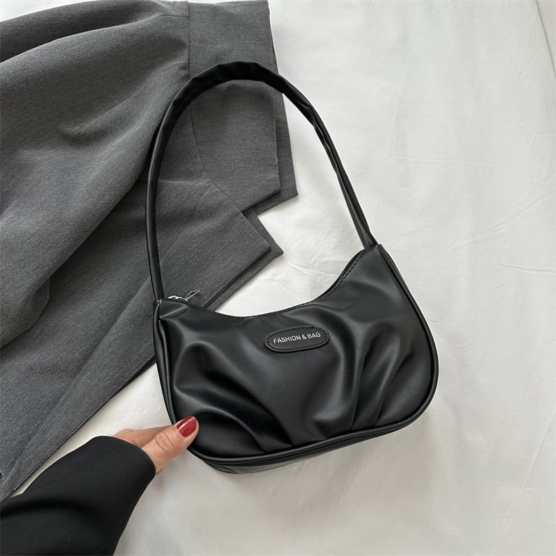 Alkarban hordható táska, PU bőr, utcai stílus, vízszintes négyzetes forma, nylon bélés, egy vállpánttal