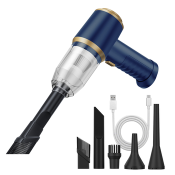 Ръчна безжична прахосмукачка, 16000 Pa всмукване, 7.4V 90W, за кола и дом, със стерилизация и осветление