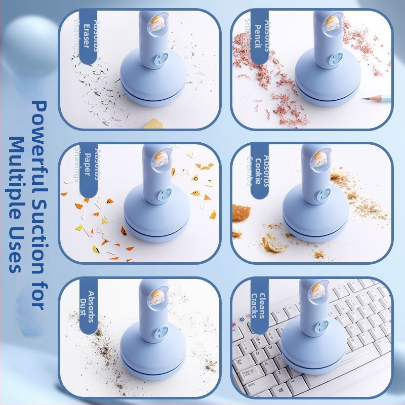 Kaasaskantav käe tolmuimeja klaviatuuride puhastamiseks, lameotsik, tolmukast, imemine kuni 2000 Pa, madal müratase alla 36 dB, alalisvoolu toide (ilma sisseehitatud akuta)