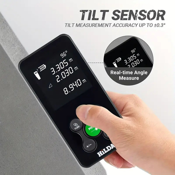 Hilda лазерен измервател на разстояние - ръчен, захранван с литиеви батерии за инженерни проучвания и картографиране