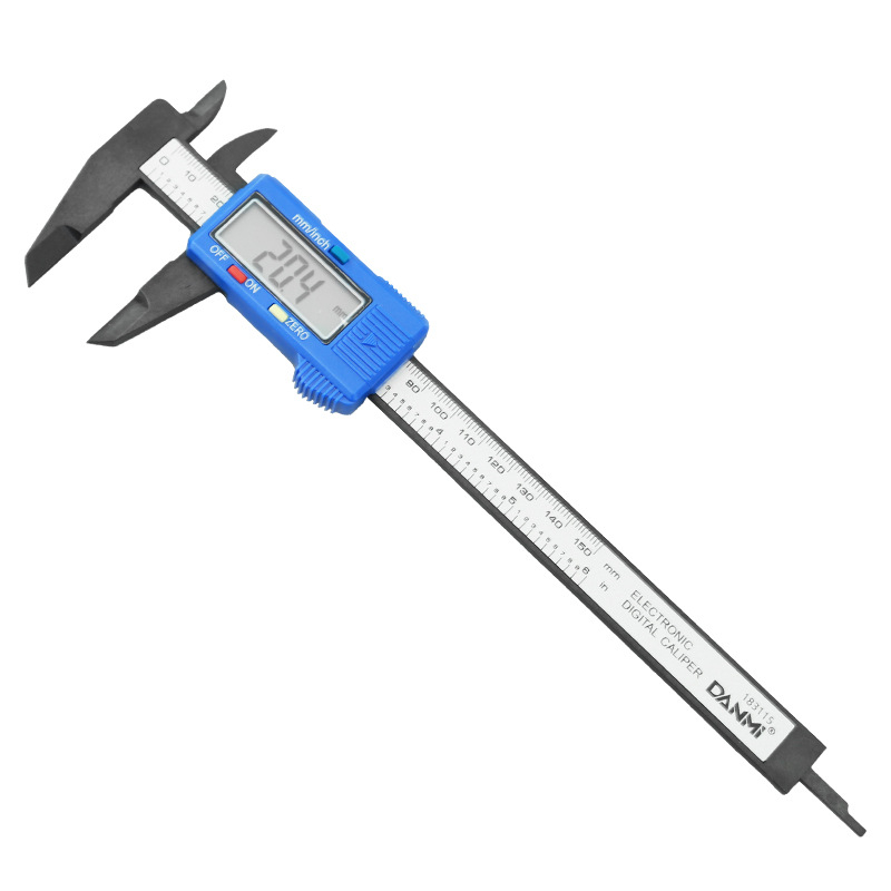 Danmi Digitális Tolómérő Háttérvilágítású Kijelzővel, Rozsdamentes Acél Burkolat