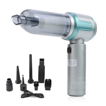 Kézi porszívó autóhoz és otthonhoz, erős szívóerővel, vezeték nélküli, töltőre tölthető, 11.1V, 100W, 16000 Pa