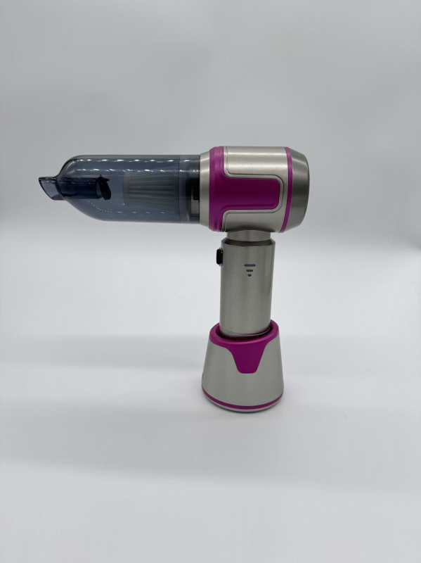 Kézi porszívó autóhoz és otthonhoz, erős szívóerővel, vezeték nélküli, töltőre tölthető, 11.1V, 100W, 16000 Pa