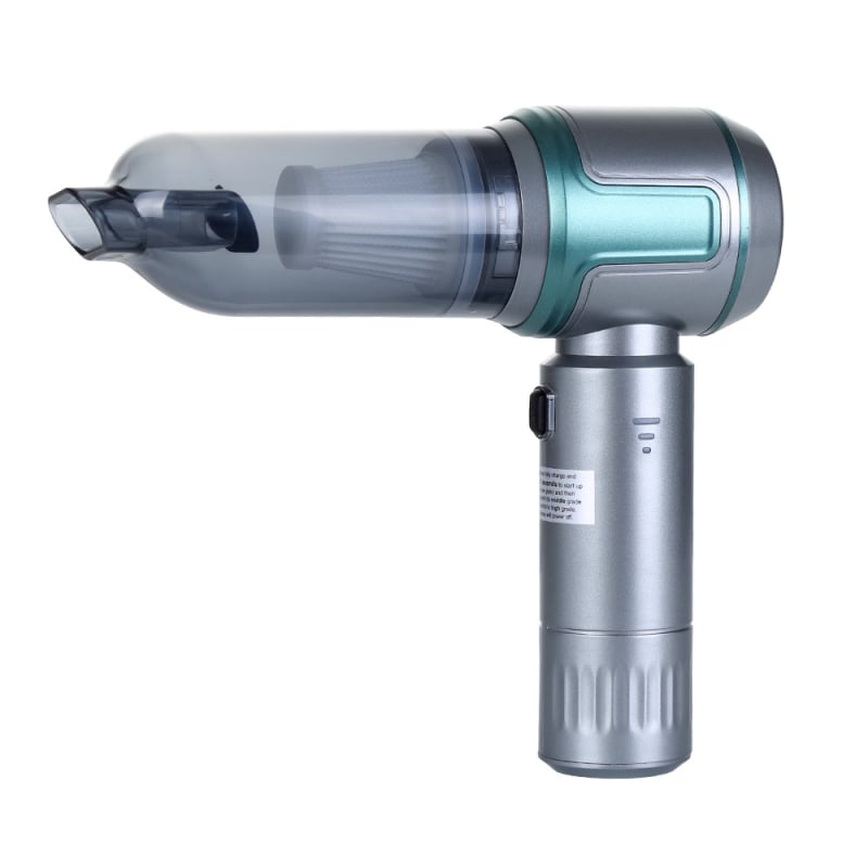 Kézi porszívó autóhoz és otthonhoz, erős szívóerővel, vezeték nélküli, töltőre tölthető, 11.1V, 100W, 16000 Pa