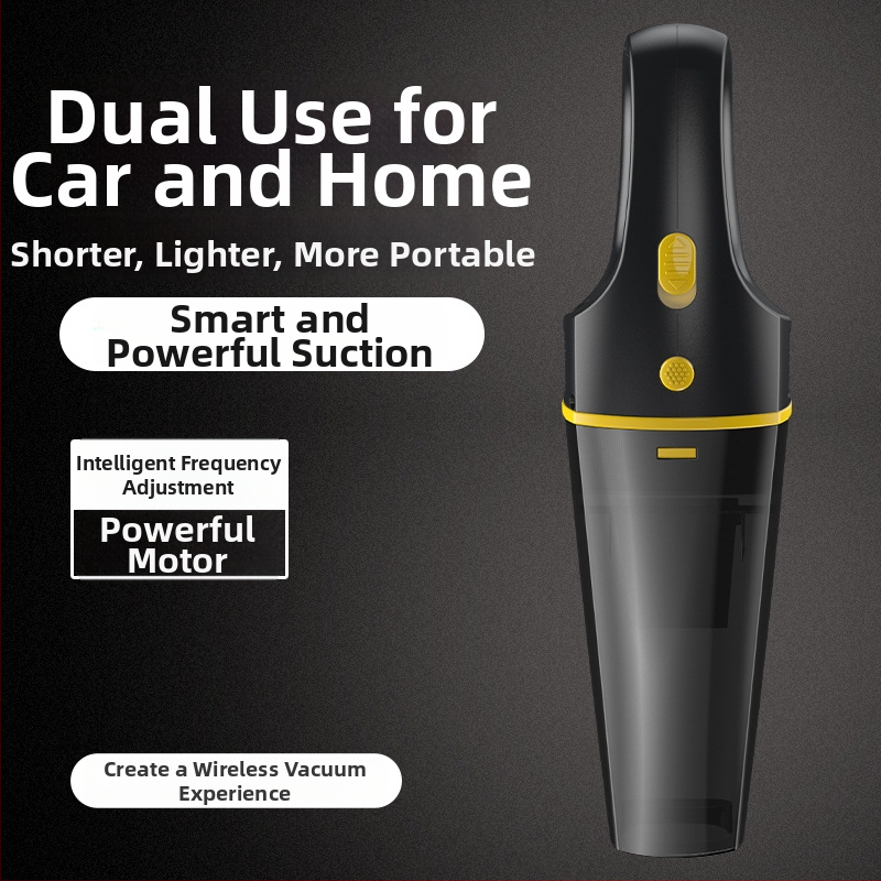 Автомобилен вакуумен почиствач, безжичен ръчен, всмукване 4500Pa, 12V 75W, кабел 280 cm, стерилизация, абсорбира вода, почистване на прах