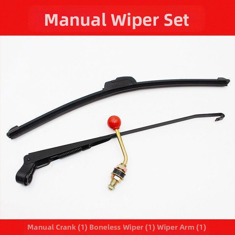 Ručný bezrámový stierač pre elektrické vozidlá, trojkolesové, štvorkolky a poľnohospodárske ATV — ručné ovládanie