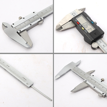 Дигитален штангенциркул - въглеродна стомана, измерване на вътрешен и външен диаметър, висока прецизност, електронен дисплей