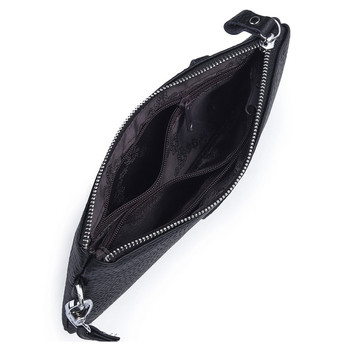 Kožna ženska clutch novčanik sa zatvaračem i dizajnom osmijeha, mekana teleća koža, horizontalni kvadratni oblik, velika zapremina, unutarnji džepovi za telefon i osobnu iskaznicu