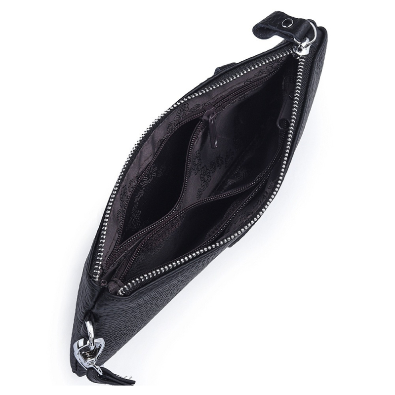 Kožna ženska clutch novčanik sa zatvaračem i dizajnom osmijeha, mekana teleća koža, horizontalni kvadratni oblik, velika zapremina, unutarnji džepovi za telefon i osobnu iskaznicu