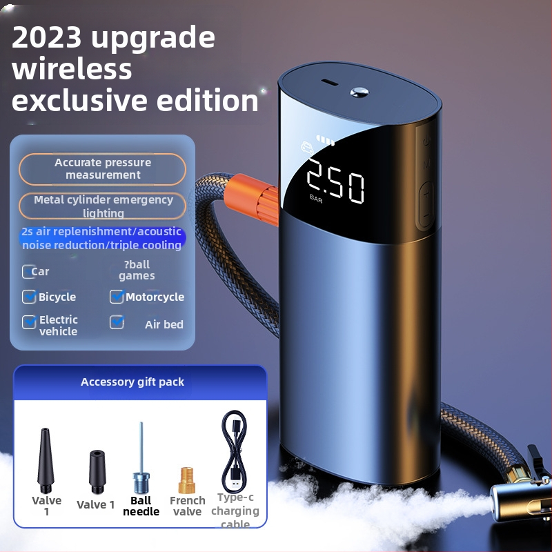 Autopumpa do auta — Prenosná jednocylindrová elektrická hustilka s digitálnym displejom, 120W, 25 L/min, 20+ min prevádzky