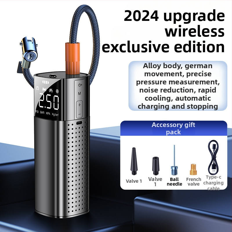 Autopumpa do auta — Prenosná jednocylindrová elektrická hustilka s digitálnym displejom, 120W, 25 L/min, 20+ min prevádzky
