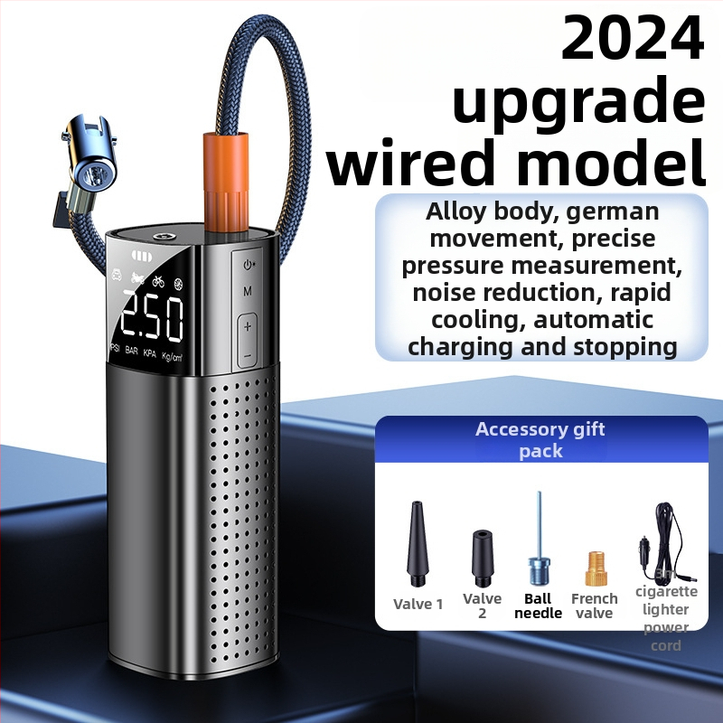 Autopumpa do auta — Prenosná jednocylindrová elektrická hustilka s digitálnym displejom, 120W, 25 L/min, 20+ min prevádzky