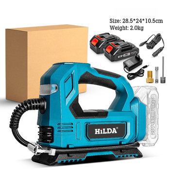 Prijenosni inflator za automobile s litijskom baterijom 24V, 280W, digitalni zaslon, protok zraka 30 L/min, cijev za nadimanje 1,5 m