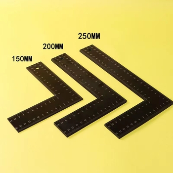 Tang's bakelīta L-veida taisnstūra leņķmērs, mērījumu diapazons 200