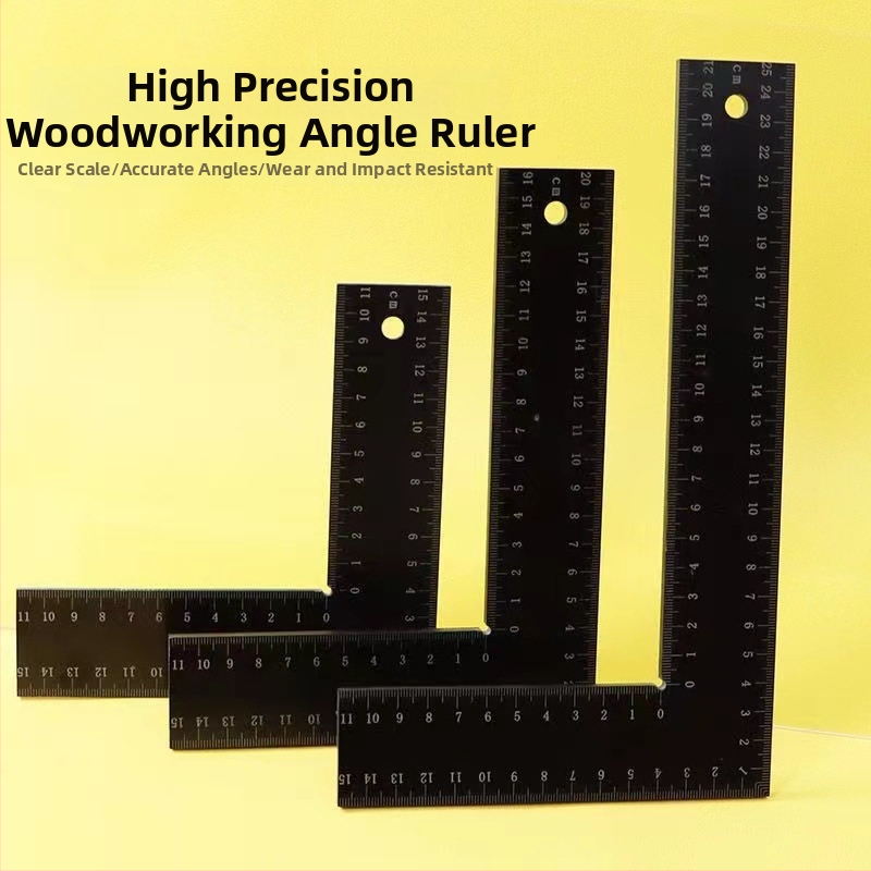 Tang's bakelīta L-veida taisnstūra leņķmērs, mērījumu diapazons 200