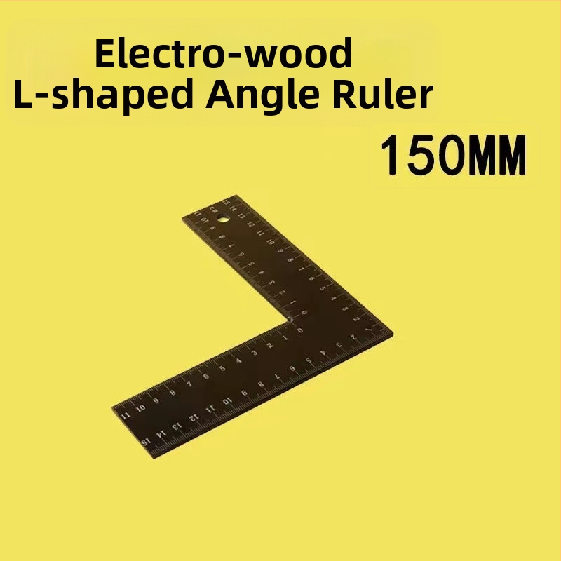 Tang's bakelīta L-veida taisnstūra leņķmērs, mērījumu diapazons 200