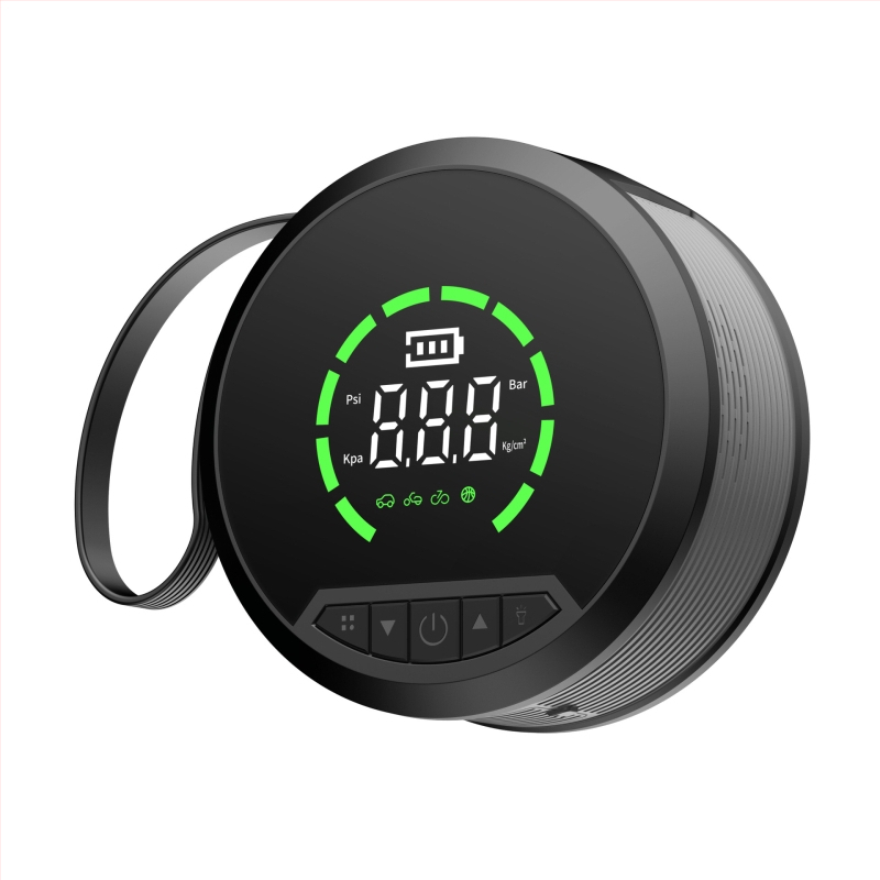 Automobilska pumpa za zrak s litijskom baterijom, 12V, 100W, 30 L/min, digitalni zaslon