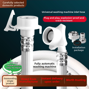 Επέκταση σωλήνα εισόδου νερού πλυντηρίου - Explosion-Proof; υλικά: πλαστικό, ανοξείδωτος χάλυβας, ορείχαλκος; ονομασική πίεση: 2; θερμοκρασία λειτουργίας: 80; εγκατάσταση: τοίχος; υλικό συνδετήρας: πλαστικό, ανοξείδωτος χάλυβας, ορείχαλκος