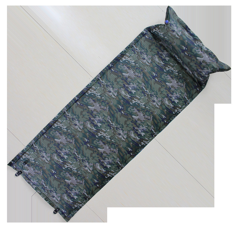 Covor de camping camuflat, cu pompă manuală, grosime 2,5 cm, greutate 1,5 kg