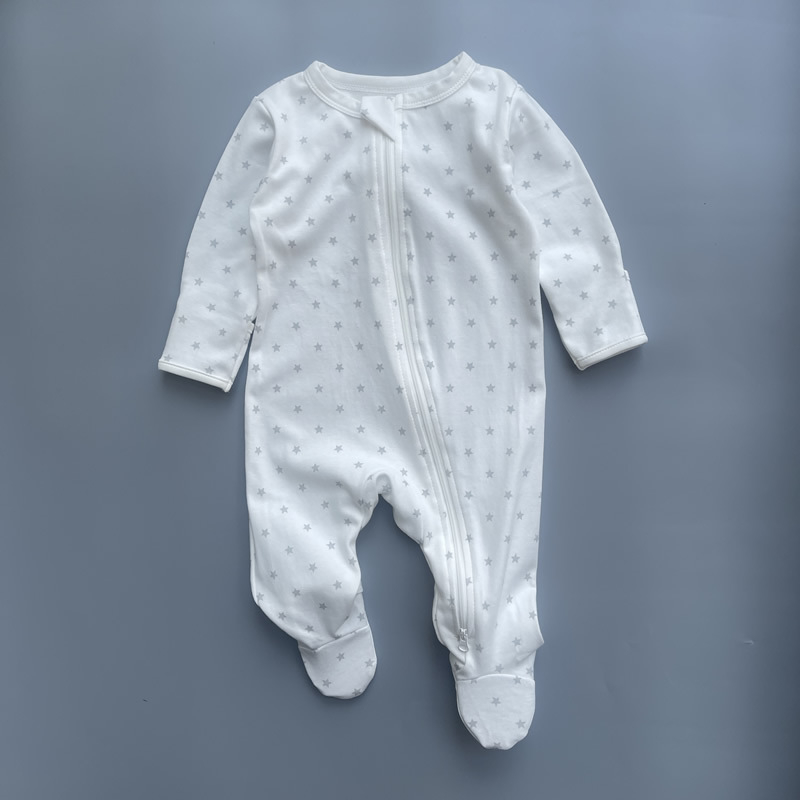 Bebin kombinezon s dvostrukim zatvaračem, pamuk, dugi rukavi, unisex, za novorođenčad