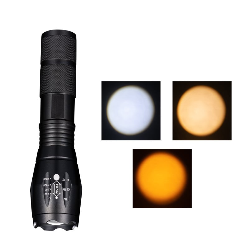 LED Φακός Ζούμ για Φωτογράφηση Πορτρέτου, 10W LED, Μπαταρία 1200mAh, Οπτικό Zoom, Εμβέλεια 200–500m