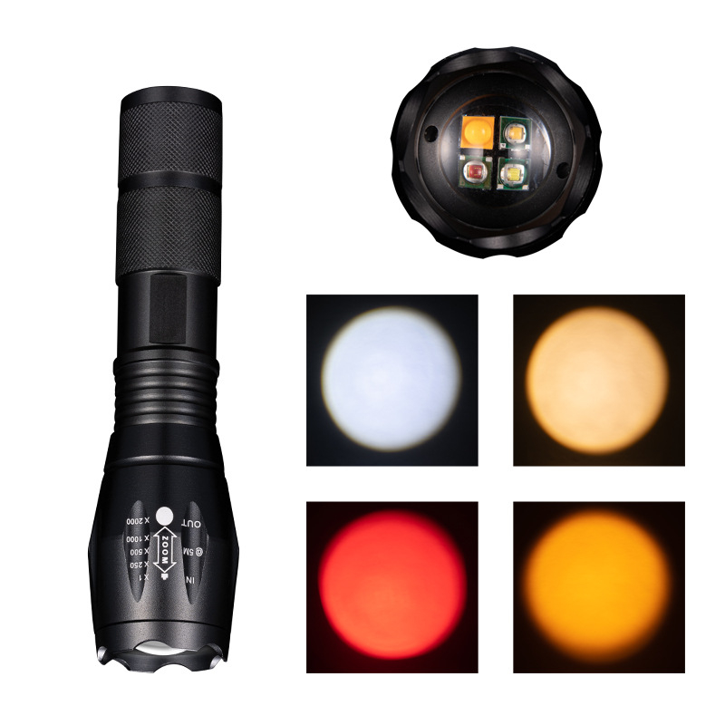 LED Φακός Ζούμ για Φωτογράφηση Πορτρέτου, 10W LED, Μπαταρία 1200mAh, Οπτικό Zoom, Εμβέλεια 200–500m