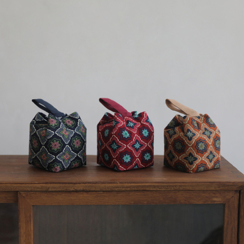 Τσάντα μεταφοράς σετ τσαγιού από ύφασμα – Νέο κινεζικό στυλ, με εκτυπωμένο λογότυπο, OPP συσκευασία, μάρκα Erya Fabric