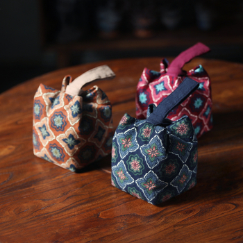 Τσάντα μεταφοράς σετ τσαγιού από ύφασμα – Νέο κινεζικό στυλ, με εκτυπωμένο λογότυπο, OPP συσκευασία, μάρκα Erya Fabric