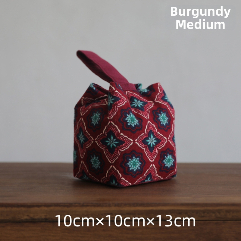 Τσάντα μεταφοράς σετ τσαγιού από ύφασμα – Νέο κινεζικό στυλ, με εκτυπωμένο λογότυπο, OPP συσκευασία, μάρκα Erya Fabric