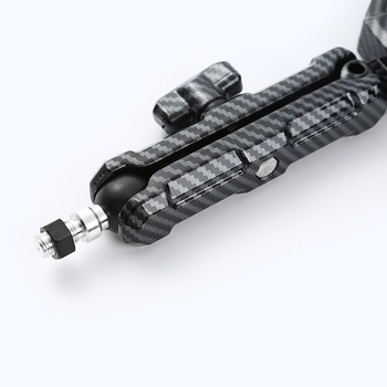 Összecsukható négyzet alakú visszapillantó tükör motorkerékpárokhoz és elektromos járművekhez, alumíniumötvözetből és műanyagból készített házzal, első- és hátsó rögzítés