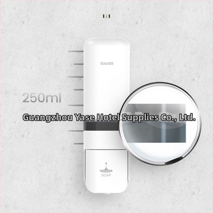 Zidni dispenser s ručnim pritiskanjem za sapun, šampon, gel za tuširanje i dezinficijensko sredstvo • ABS plast • Yasjie • modernističko-minimalistički stil