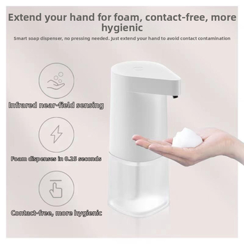 PAPO Έξυπνο μηχάνημα πλυσίματος χεριών με αυτόματο αφρό και αισθητήρα χωρίς επαφή — ABS, CE πιστοποίηση, 500 g, χύτευση με έγχυση