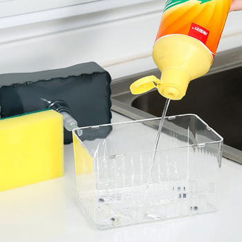 Κουτί πλήρωσης υγρών με χειροκίνητο πάτημα για απορρυπαντικά - Υλικό: PP + σφουγγάρι, Βάρος: 159 g, Διαδικασία: έγχυση, Στυλ: μοντέρνος μινιμαλισμός