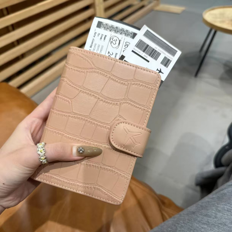 Δερμάτινος φορέας διαβατηρίου και εγγράφων από PU με μοτίβο κροκοδείλου; αντικλοπής; επεκτεινόμενη χωρητικότητα; unisex; για καθημερινή χρήση