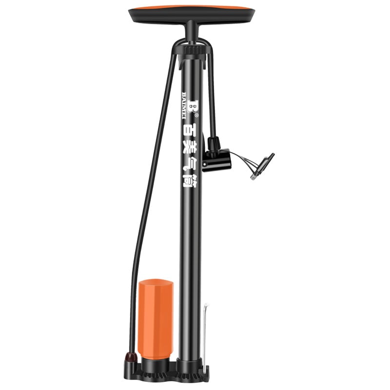 Ръчна въздушна помпа BM-6138 с манометър и високо налягане, 700 г, 160 PSI, многофункционален накрайник — за автомобили, електрически превозни средства, велосипеди и баскетболни топки