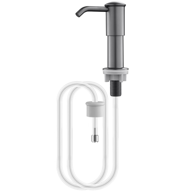 Επεκτειόμενος δοσομετρητής υγρού πλυντηρίου πιάτων για νεροχύτη κουζίνας — ABS, ηλεκτροπλατίωση φινιρίσματος, λειτουργία με χειροκίνητο πάτημα, στυλ ελαφριάς πολυτέλειας