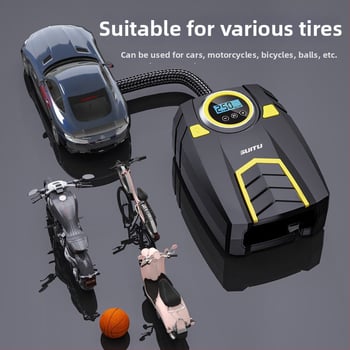 Automobilová pumpa na pneumatiky s digitálnym displejom, 12V, 120W, 25 L/min