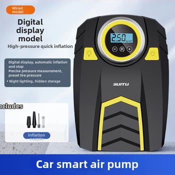 Automobilová pumpa na pneumatiky s digitálnym displejom, 12V, 120W, 25 L/min