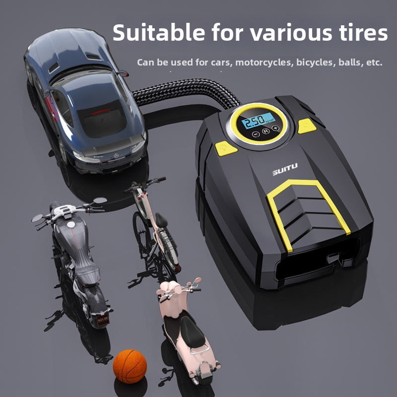 Automobilová pumpa na pneumatiky s digitálnym displejom, 12V, 120W, 25 L/min
