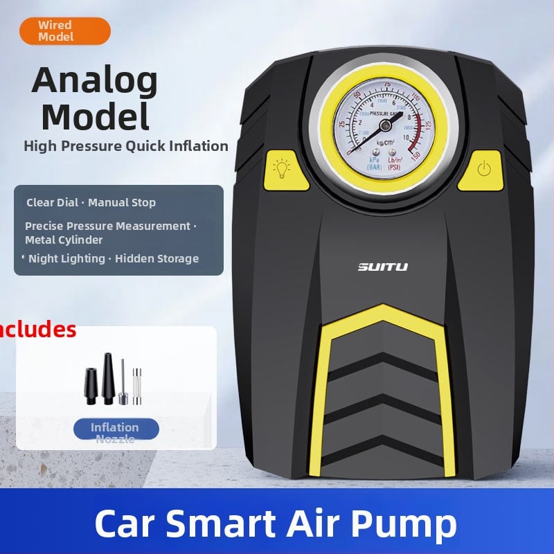 Automobilová pumpa na pneumatiky s digitálnym displejom, 12V, 120W, 25 L/min