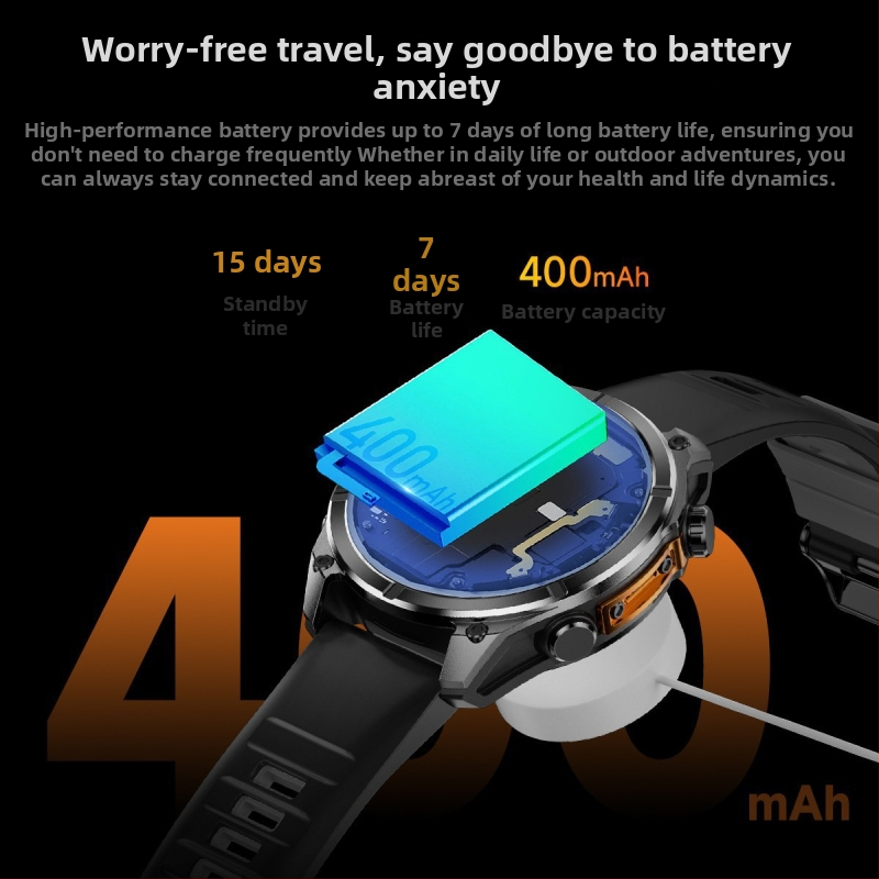 HD300 спортен Bluetooth смарт часовник с AMOLED дисплей, водоустойчив за ежедневна употреба, мониторинг на сърдечната честота и кръвното налягане