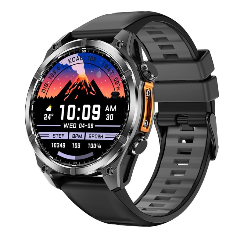 HD300 спортен Bluetooth смарт часовник с AMOLED дисплей, водоустойчив за ежедневна употреба, мониторинг на сърдечната честота и кръвното налягане